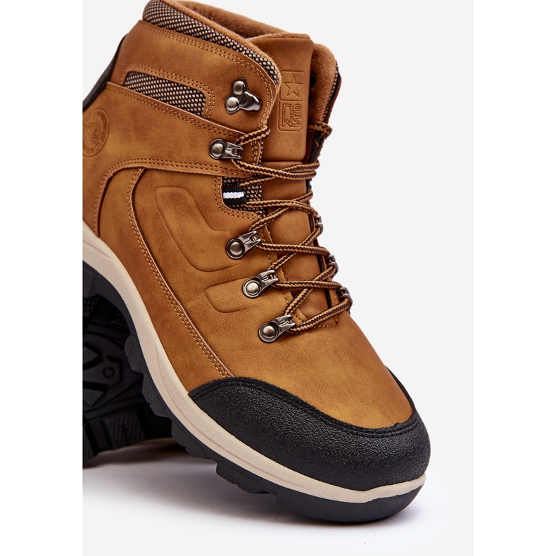 PE1 Scarpe da trekking isolate Camel Dysasha da uomo marrone 2