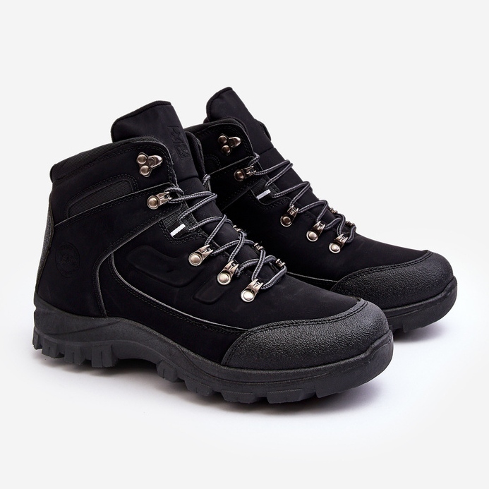 PE1 Scarpe da trekking isolanti da uomo nere Dysasha nero 1
