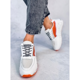 Scarpe sportive da donna Milano Orange bianco 1