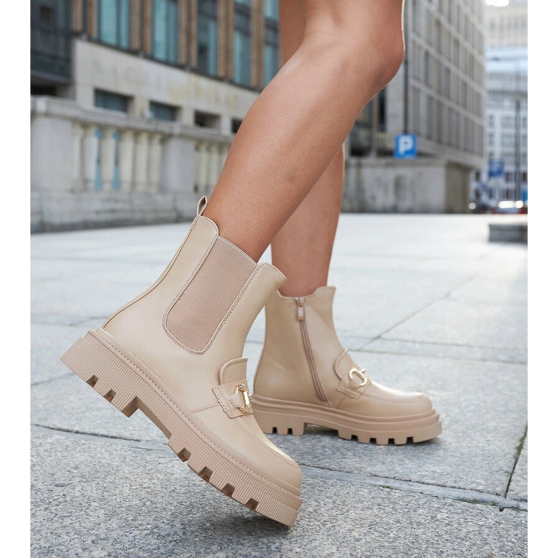 Stivaletti beige scuro con protettore Sailetto 2