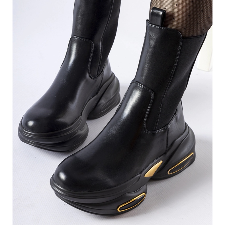 Big Star Stivaletti slip-on Sant'Egidio neri massicci nero 2