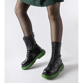 Stivali isolanti neri con suola Beata verde nero 1