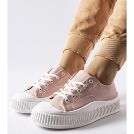 Sneaker Erbezzo con plateau rosa 1