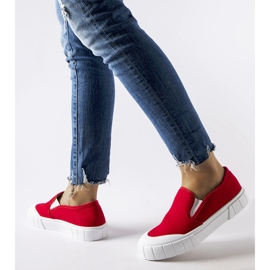 Sneakers slip-on Codiponte rosse rosso 1
