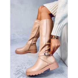 Stivali da equitazione da donna Khia Nude beige 1