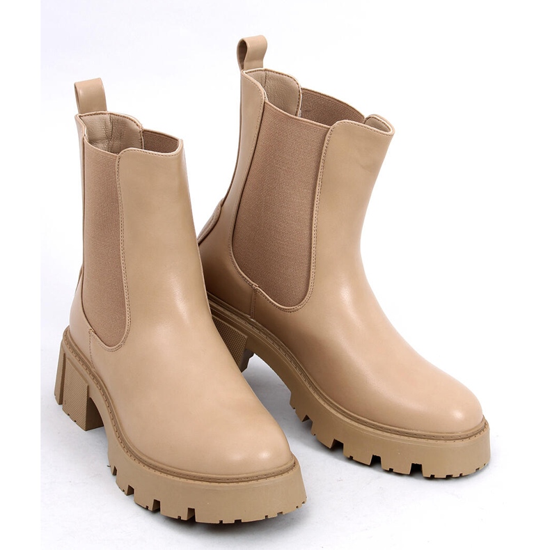 Stivali alti Chelsea Rumer Khaki beige 1