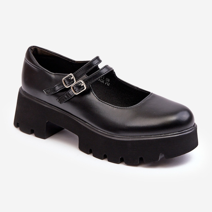 WS1 Scarpe Con Tacco Basso Da Donna Nere Saviwa nero 1