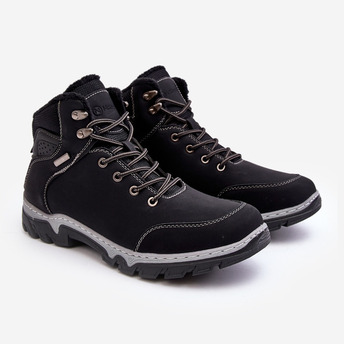 Mckeylor Scarponi da trekking isolanti da uomo neri Raisah 19455 nero 1