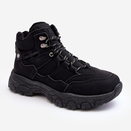 Mckeylor Scarpe da trekking isolate Trappers da uomo nere Thalinna nero 1