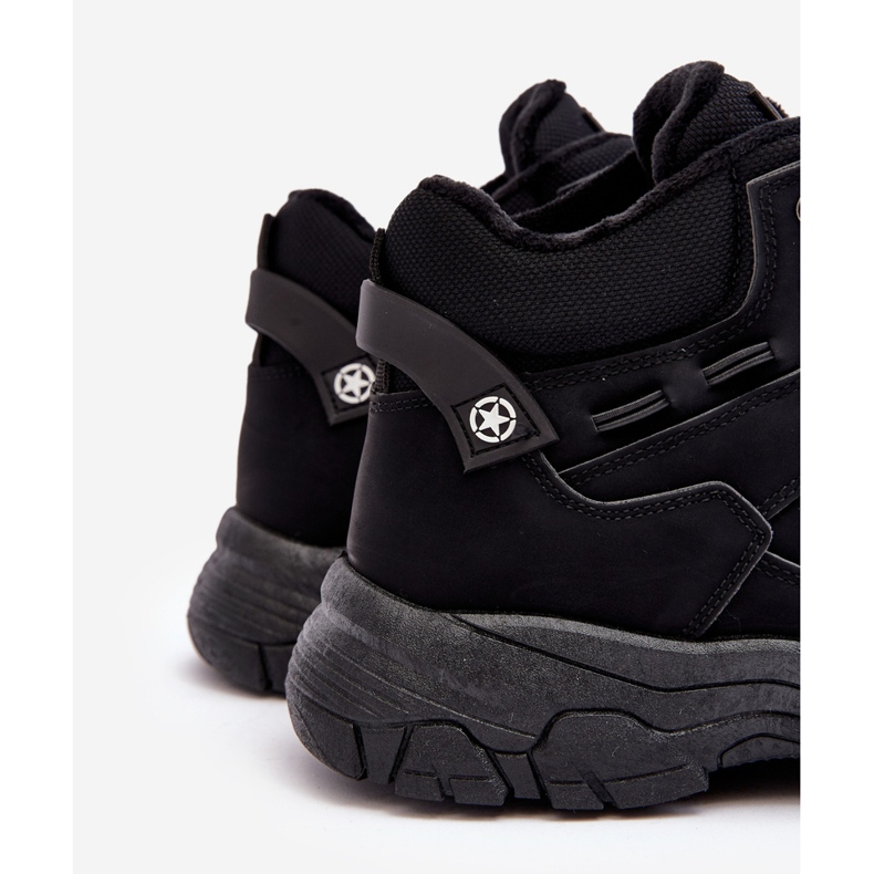 Mckeylor Scarpe da trekking isolate Trappers da uomo nere Thalinna nero 2