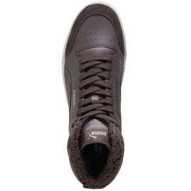 Scarpe basse Puma Shuffle Mid Fur 387609 03 marrone 1