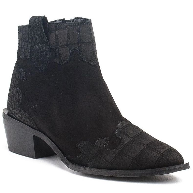 Marco Shoes Stivali neri in pelle scamosciata naturale senza isolamento nero 1