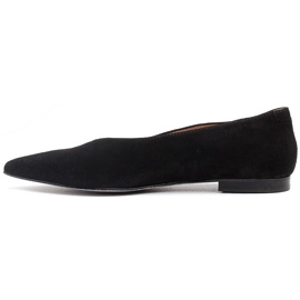 Marco Shoes Ballerine nere in camoscio naturale nero 2