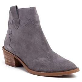 Marco Shoes Stivali grigi in pelle scamosciata naturale senza isolamento grigio 1