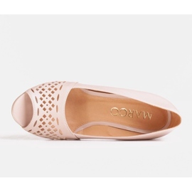 Marco Shoes Décolleté beige con frontale traforato 2