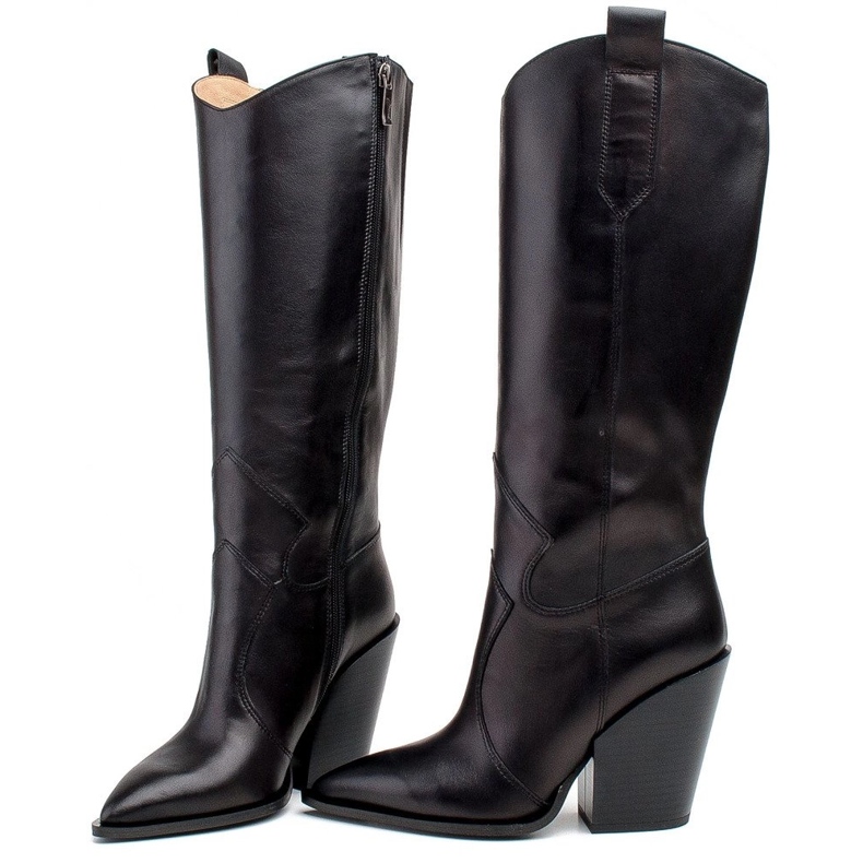 Marco Shoes Stivali da donna neri Stivali da cowboy Marco 1399K nero 2