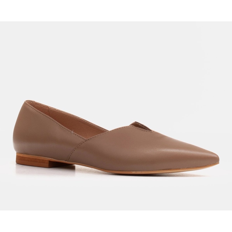 Marco Shoes Ballerine Marco 1285P da donna beige con cut-out 1