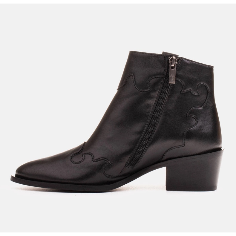 Marco Shoes Stivali neri in pelle a grana naturale nero 2