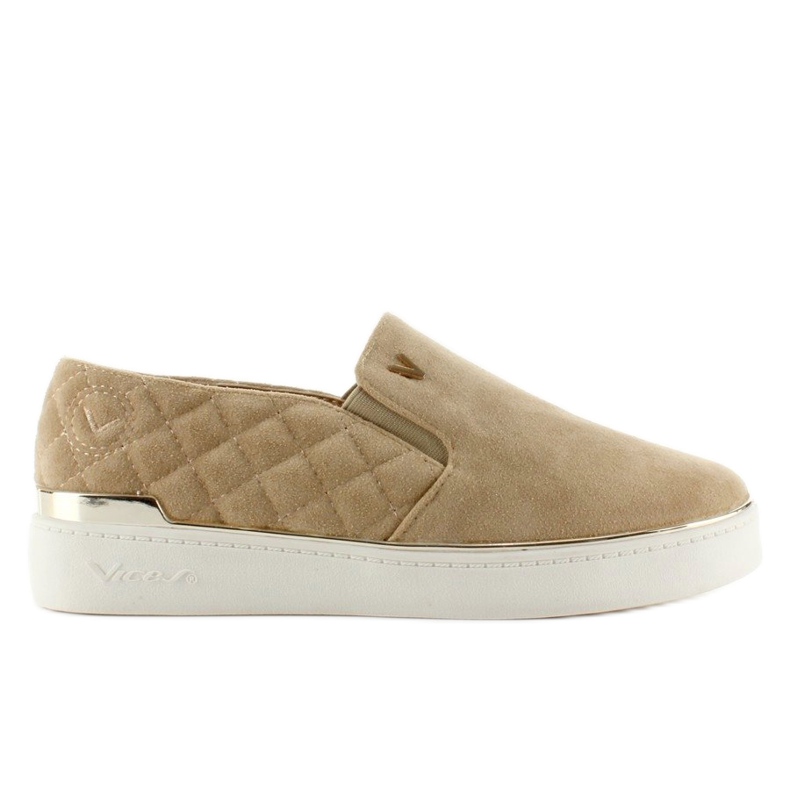 Sneakers slip-on in camoscio 7103 Beige 1