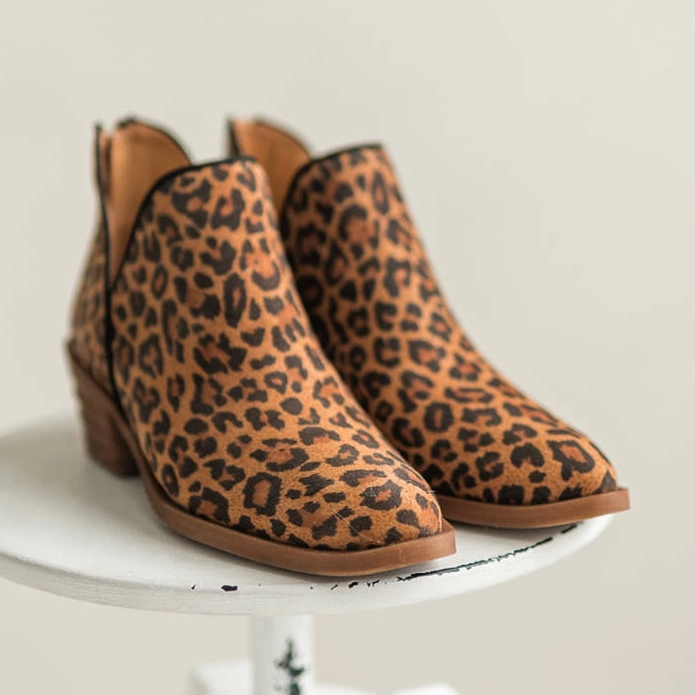 Marco Shoes Stivali in vera pelle con taglio a V 1954B-634-1 marrone 1