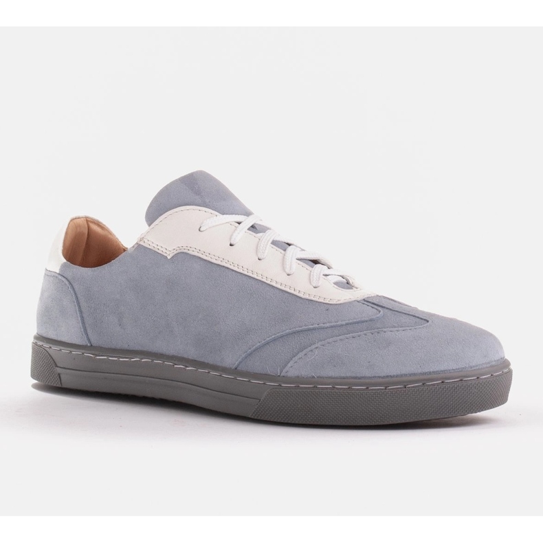 Marco Shoes Sneakers sportive realizzate in pelle scamosciata naturale di alta qualità grigio 1
