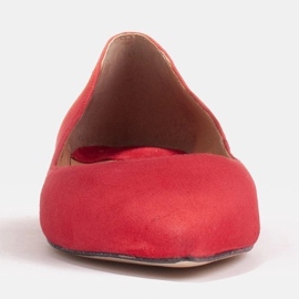 Marco Shoes Ballerine da donna con fianchi bassi rosso 2