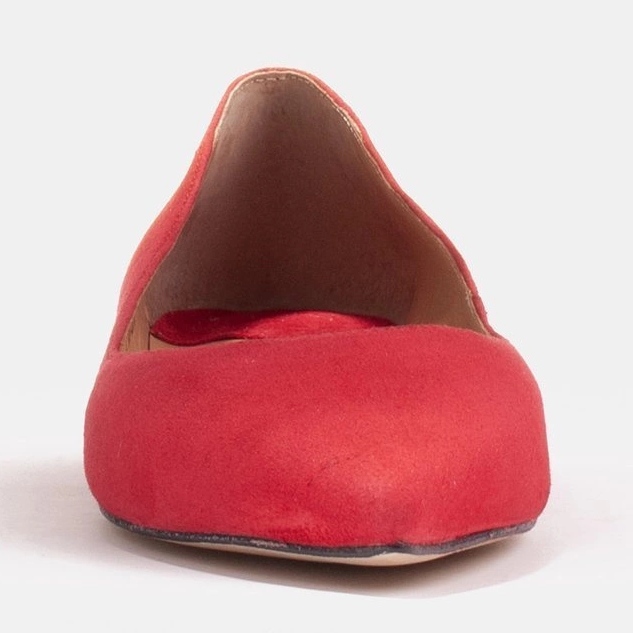 Marco Shoes Ballerine da donna con fianchi bassi rosso 2