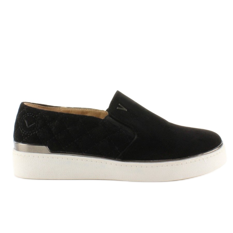 Sneakers slip-on in camoscio 7103 Nero 2