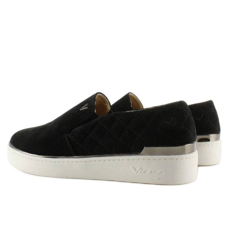 Sneakers slip-on in camoscio 7103 Nero 1