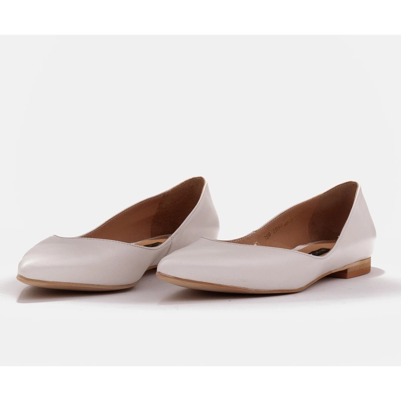 Marco Shoes Ballerine da donna con fianchi bassi bianca multicolore 2