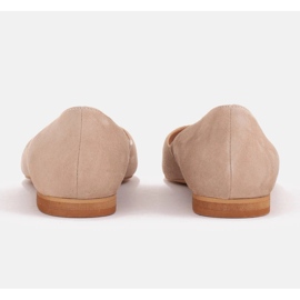 Marco Shoes Ballerine da donna con fianchi bassi beige 1