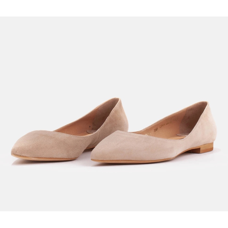 Marco Shoes Ballerine da donna con fianchi bassi beige 2