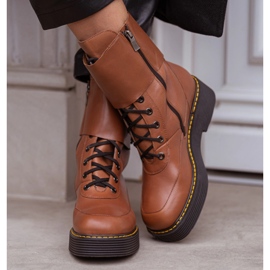 Marco Shoes Stivali Federica con fibbie decorative marrone 8