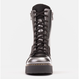 Marco Shoes Stivali allacciati Paola grigio 1