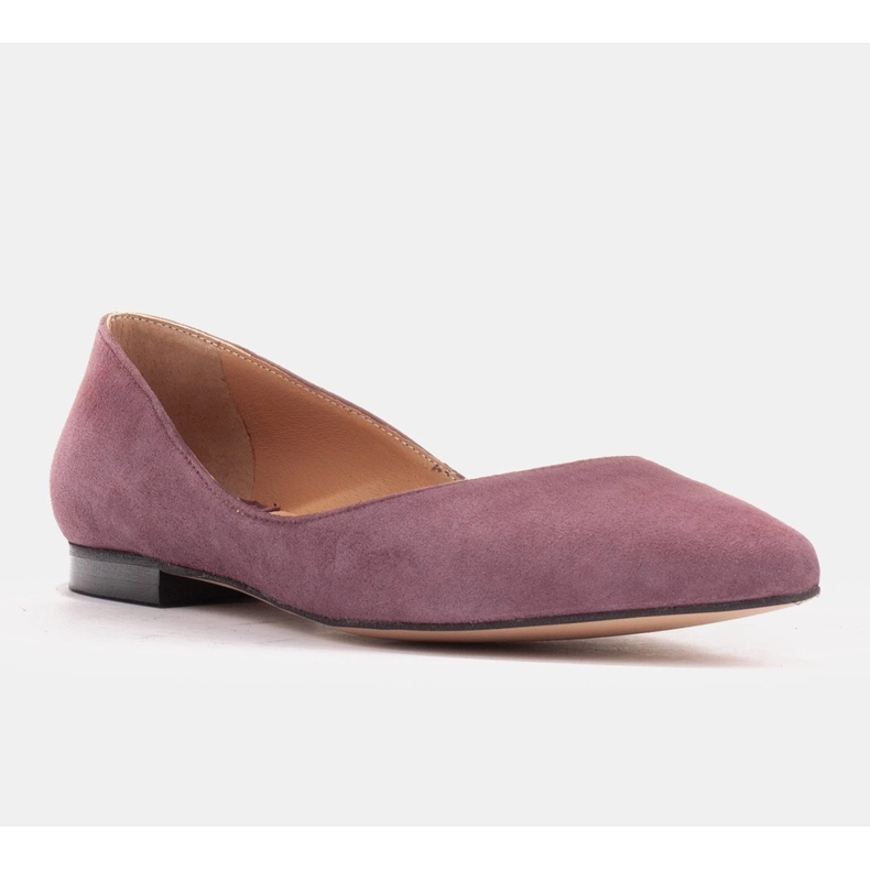 Marco Shoes Ballerine da donna con fianchi bassi viola 1