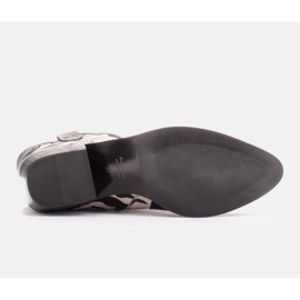 Marco Shoes Stivali texani Clara con cuciture decorative nero 1