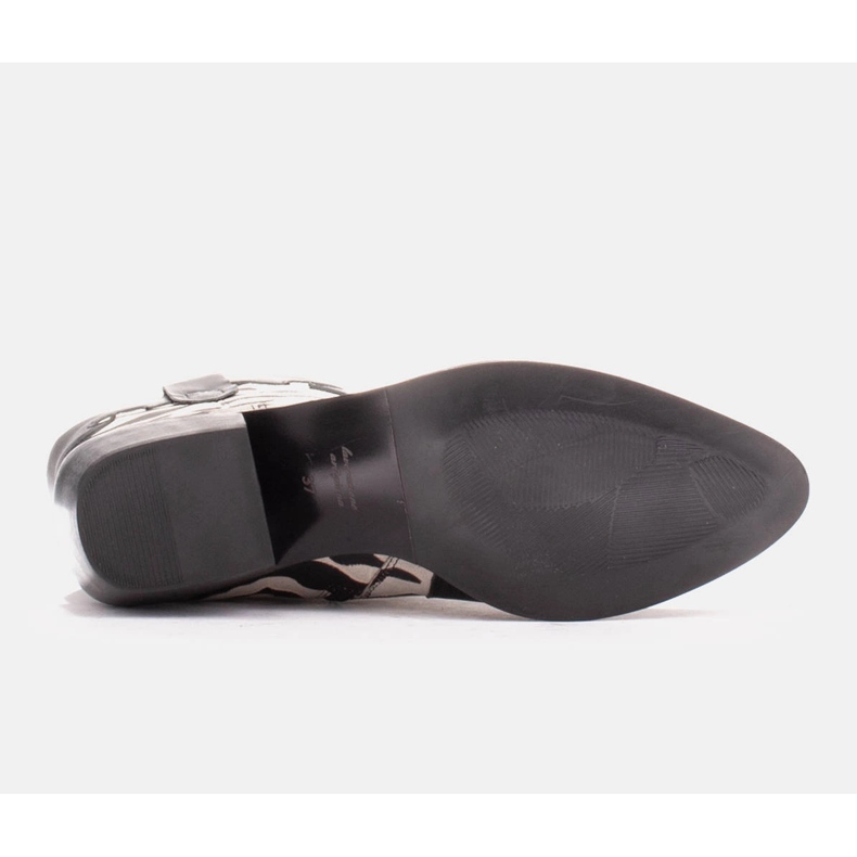 Marco Shoes Stivali texani Clara con cuciture decorative nero 1