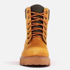 Marco Shoes Stivali impermeabili realizzati in pelle gialla impregnata giallo 2