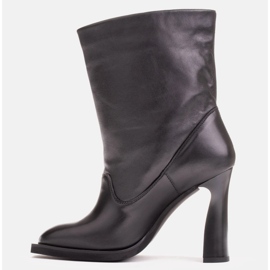 Marco Shoes Stivaletti in morbida pelle nero 1