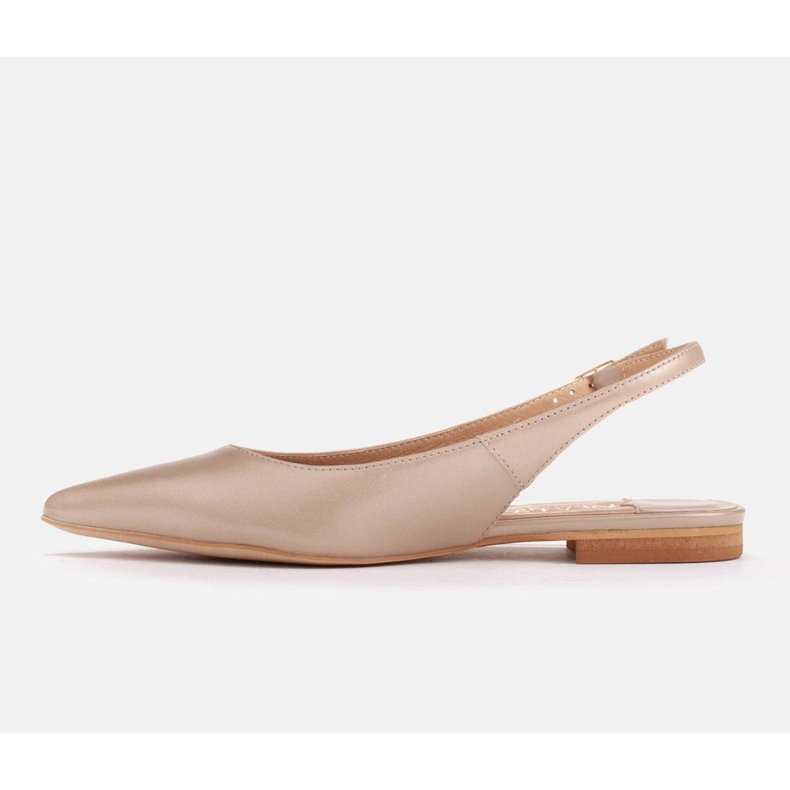 Marco Shoes Sandali in pelle naturale di colore dorato 1965P-1232-1 beige d'oro 2