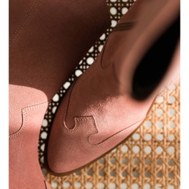 Marco Shoes Stivali rosa in camoscio naturale 1