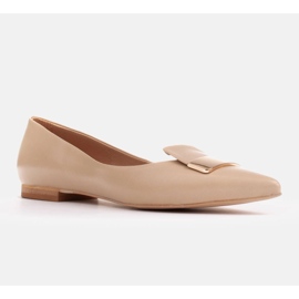 Marco Shoes Ballerine con linguetta decorativa beige 1