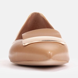 Marco Shoes Ballerine con linguetta decorativa beige marrone 2