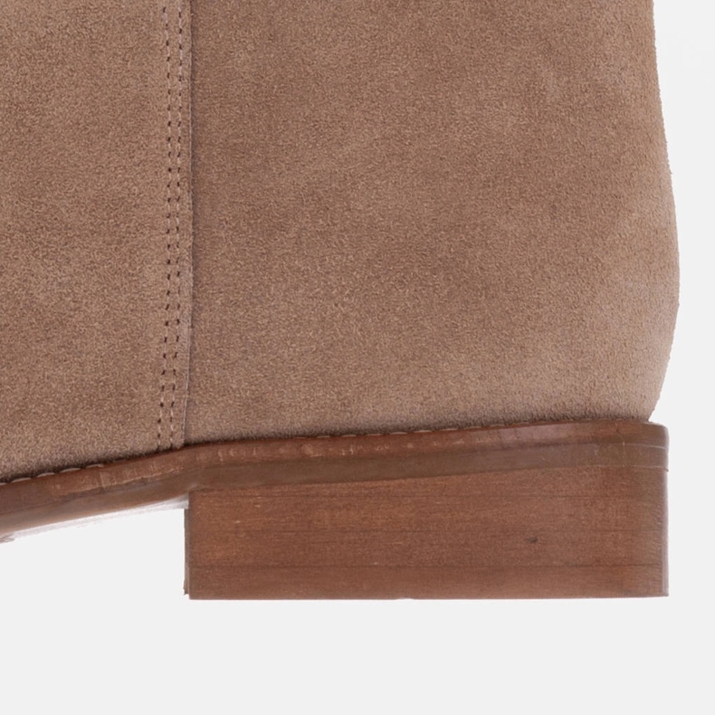 Marco Shoes Stivali "a tubo" con tacco basso beige 1