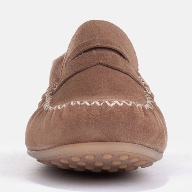 Marco Shoes Mocassini classici realizzati in morbida pelle scamosciata marrone 1