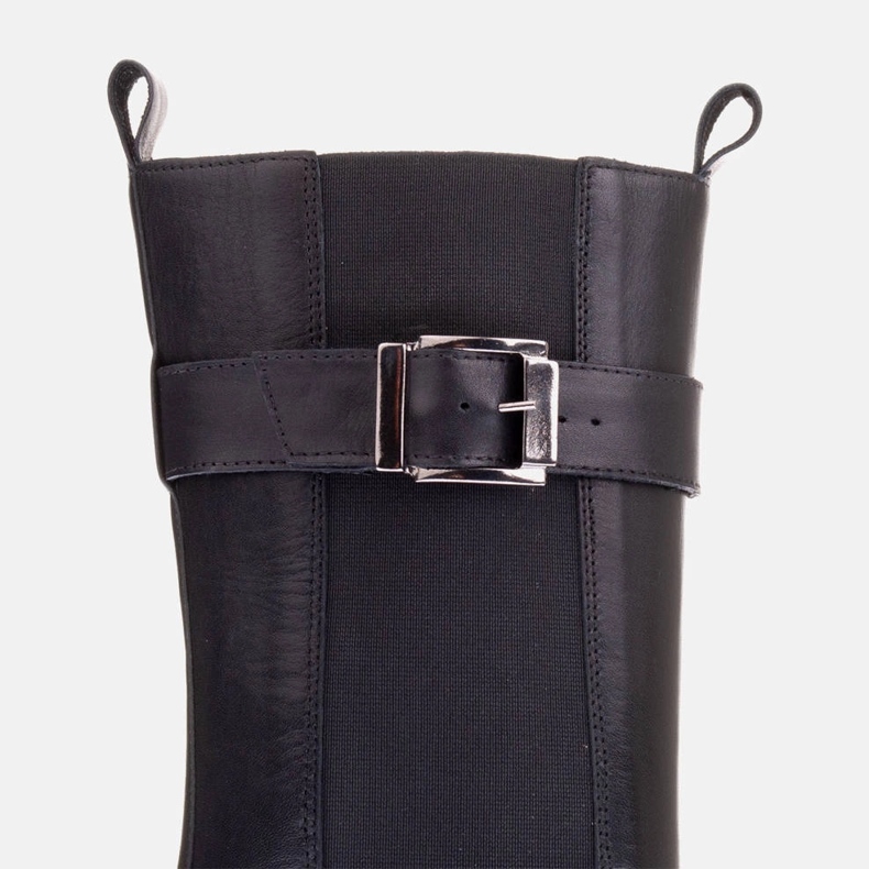 Marco Shoes Stivali alti con gomma larga nero 1