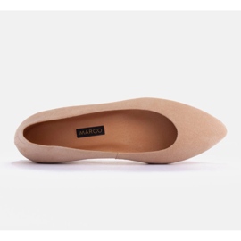 Marco Shoes Ballerine in morbida pelle scamosciata beige 2