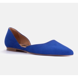 Marco Shoes Ballerine con tacco blu 1