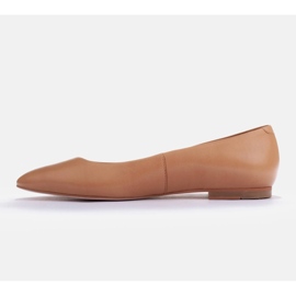 Marco Shoes Ballerine in morbida pelle marrone 2