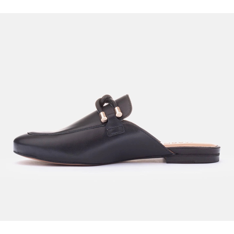 Marco Shoes Pantofole con decorazione nero 2